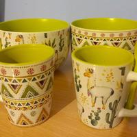 VILLA D’ESTE LAMA LIMA SET 2 TAZZE COLAZIONE MULTI