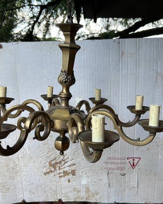 Lampadario in ottone