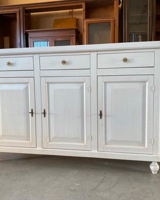 Credenza in legno nuova bianca