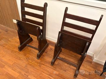 Sedie da tram d'epoca