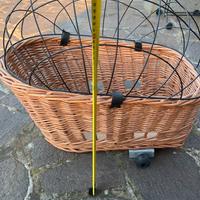 CESTA TRASPORTINO CANE PER BICICLETTA