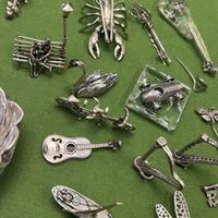 Miniature in argento 800 vintage