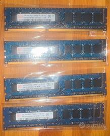 RAM HYNIX DDR3 16 GB (4x4GB) 10600E (ECC) 1333 MHz