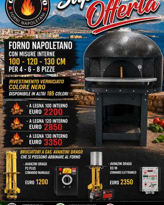 Forno Pizza Napoletano. Legna o Gas Drago