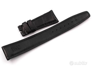 Cinturino IWC Pelle Alligatore Nero 20mm Deployant