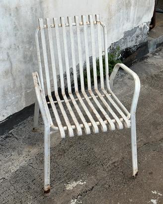 Sedia in ferro terrazza / Giardino da restaurare