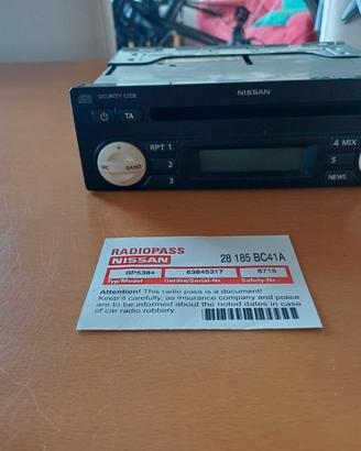 AUTORADIO originale Nissan Micra K12 Hatchback