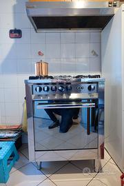 Cucina e forno a gas in acciaio LOFRA