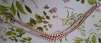 Collana in perle vintage rotta