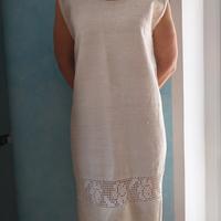 camicia da notte vintage, tela canapa