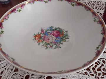 Piatto Limoges vintage rose porcellana 