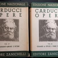Carducci Opere volumi 3 e 4 ed. Zanichelli (1942)