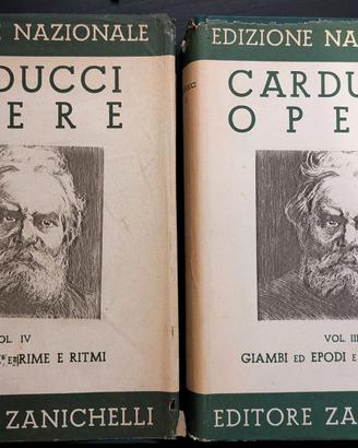 Carducci Opere volumi 3 e 4 ed. Zanichelli (1942)