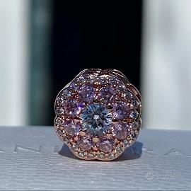 PANDORA 787851NPM Charm Fiore Rosa Scintillante