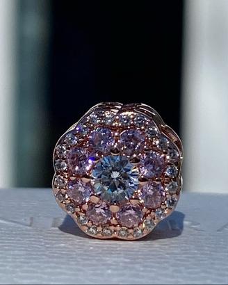 PANDORA 787851NPM Charm Fiore Rosa Scintillante