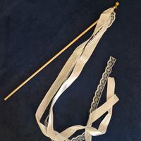 40 Bacchette decorative con nastrini e sonaglio