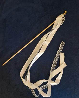 40 Bacchette decorative con nastrini e sonaglio