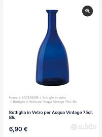 bottiglie vetro blu