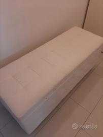 panca contenitore, bianca