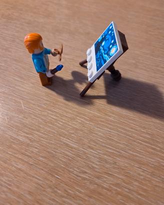 Minifigure Van Gogh e dipinto 