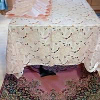 Tovaglia  rosa  acetata