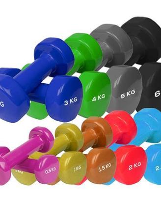 Manubri in Vinile - Pesi Antiscivolo da Palestra