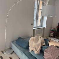 Lampada da terra base in marmo