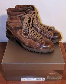 NERO GIARDINI stivaletto uomo pelle caffè tg. 42