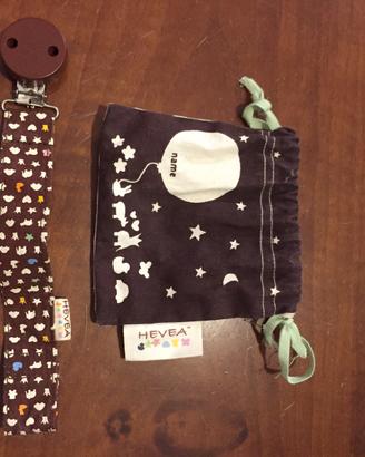 Porta ciuccio hevea e porta ciuccio avent