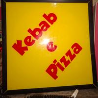 Insegna luminosa Kebab e Pizza