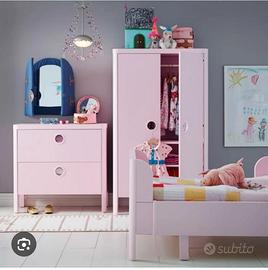 CAMERETTA IKEA BUSUNGE - LETTO,ARMADIO,CASSETTIERA