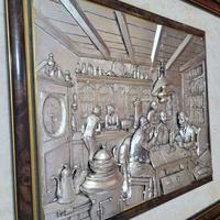 Grande Quadro OSTERIA in argento
