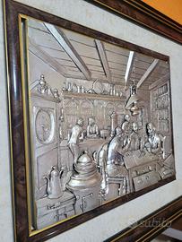 Grande Quadro OSTERIA in argento