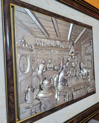 Grande Quadro OSTERIA in argento