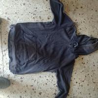 felpa blu con cappuccio usata 