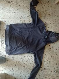 felpa blu con cappuccio usata 