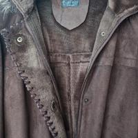 Cappotto donna scamosciato marrone