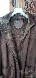 Cappotto donna scamosciato marrone