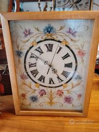 orologio cassa in legno di noce 