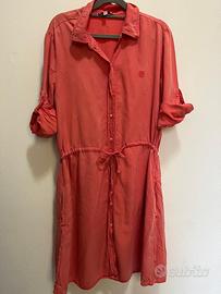Tommy Hilfiger vestito camicia 36 corallo