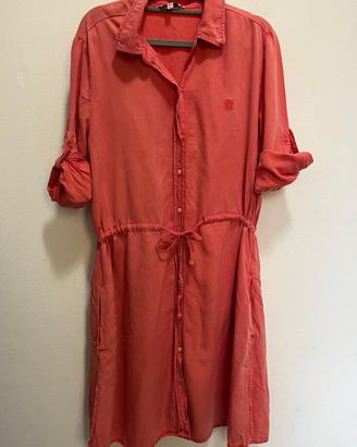 Tommy Hilfiger vestito camicia 36 corallo