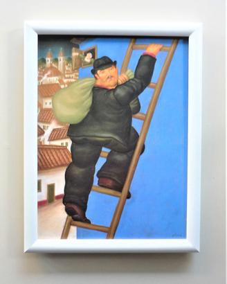 Quadro Un ladro di Botero con cornice