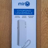 citofono universale Mirò 4+N fili nuovo bianco