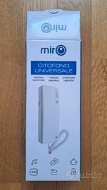 citofono universale Mirò 4+N fili nuovo bianco