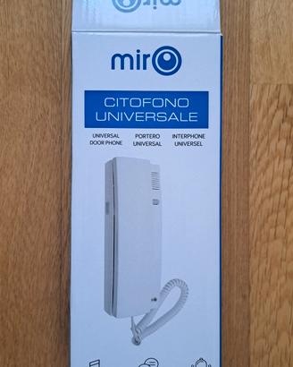 citofono universale Mirò 4+N fili nuovo bianco