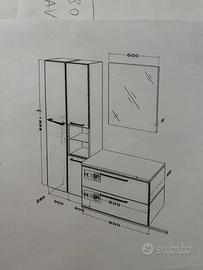 Arredo bagmo completo come nuovo
