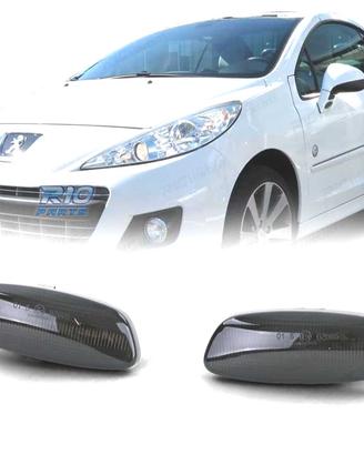 FRECCIE SPECCHIO PER PEUGEOT CITROEN LED NERO FUMÈ