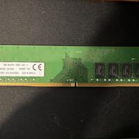 8gb ram Kingston DDR4 2600mhz