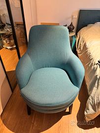 Poltrona Medea Calligaris – Verde petrolio