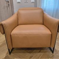 Poltrona pelle MaxDivani 